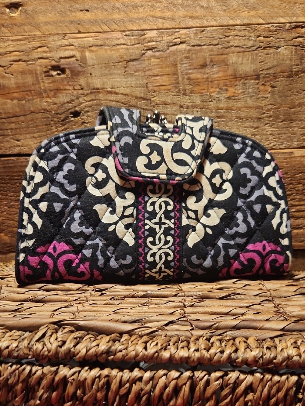 Vera Bradley Kiss n Snap wallet